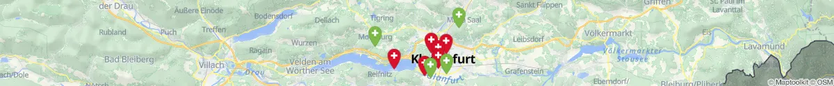 Kartenansicht für Apotheken-Notdienste in der Nähe von Wölfnitz (Klagenfurt  (Stadt), Kärnten)